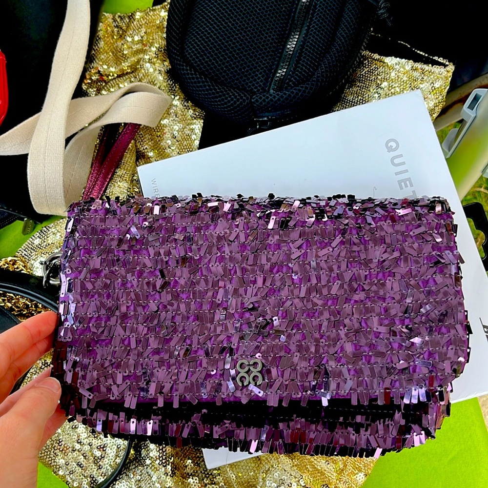 Sparkly Purple Vintage Coach bag